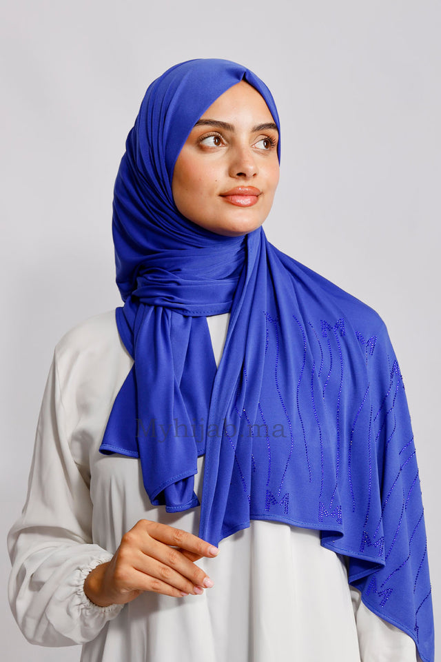 Jersey premium strass - Blue roi