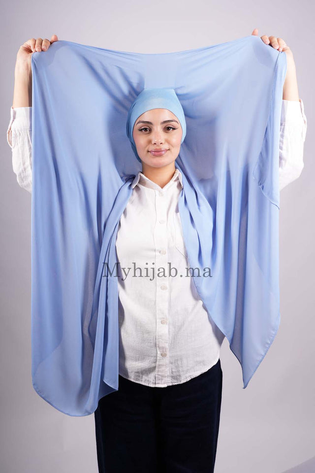 Crepe Bonnet Fermé - Blue pale