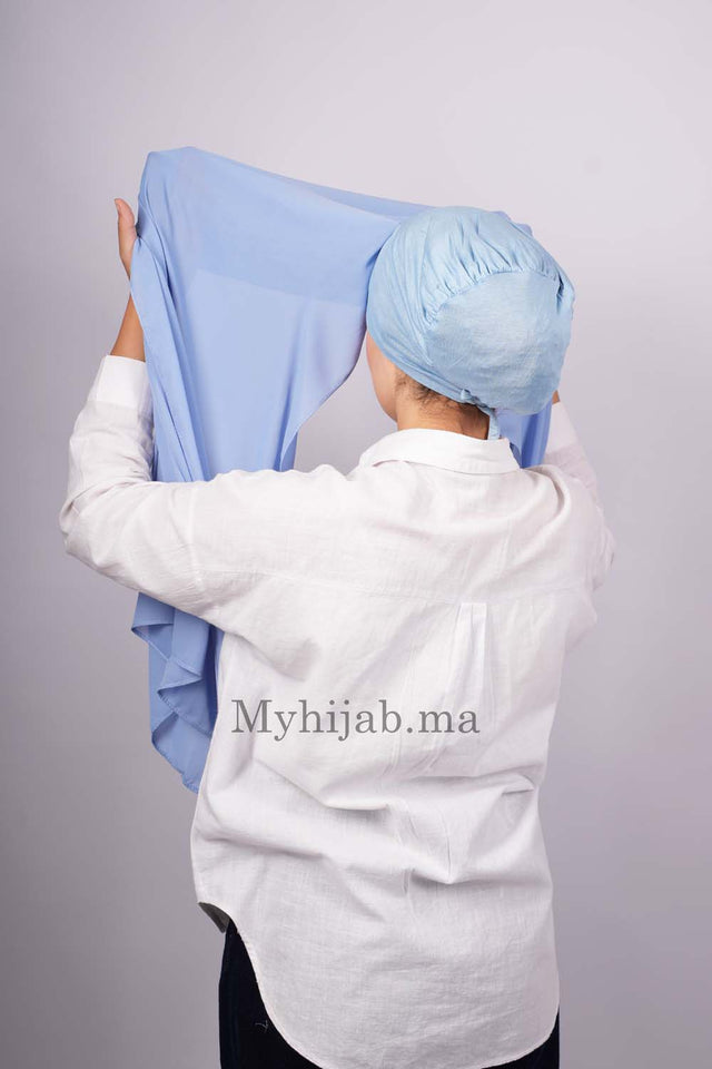 Crepe Bonnet Fermé - Blue pale