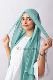 Crepe trois bandes - turquoise
