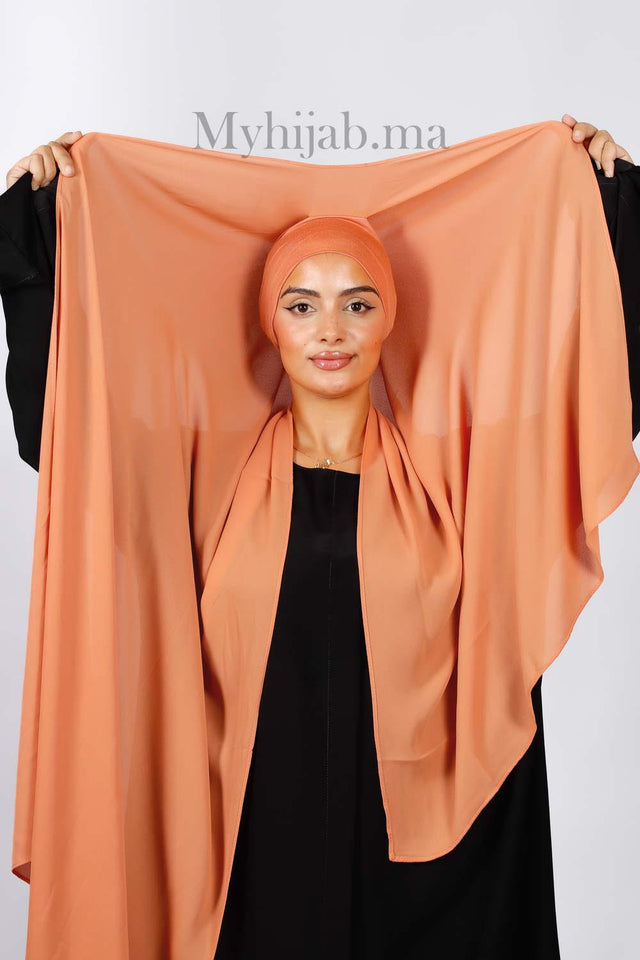 Crepe Bonnet Fermé - Salmon