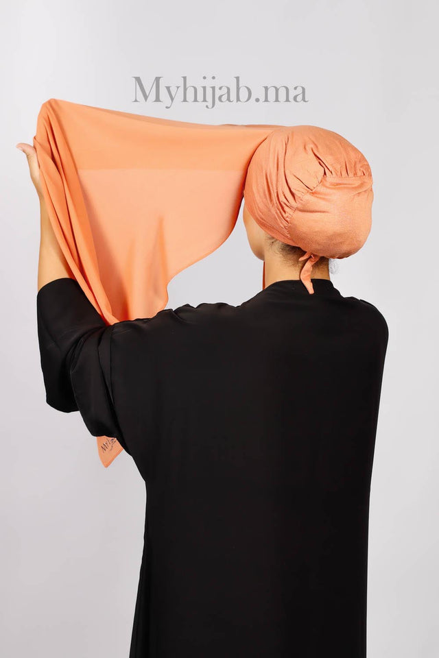 Crepe Bonnet Fermé - Salmon