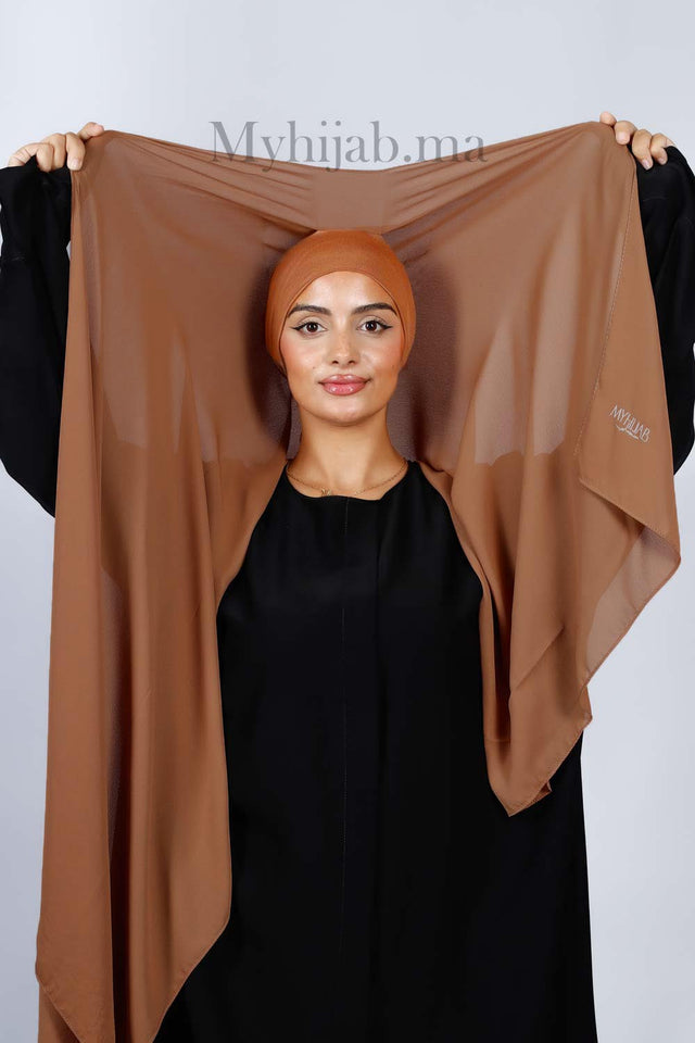 Crepe Bonnet Fermé - Marron