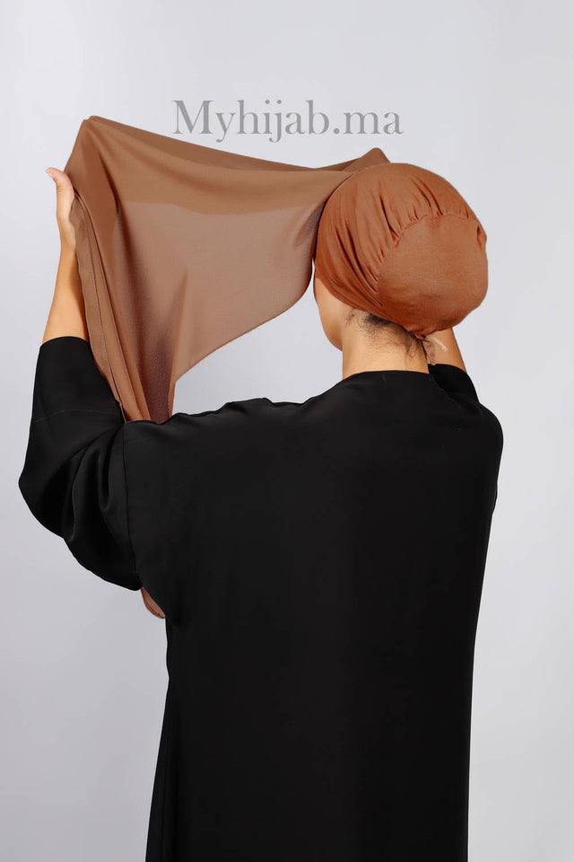 Crepe Bonnet Fermé - Marron