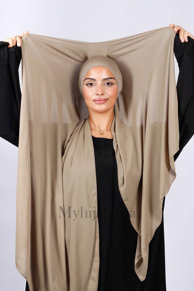 Crepe Bonnet Fermé -  Marron taupe