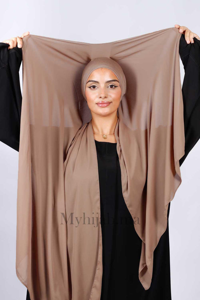 Crepe Bonnet Fermé -  Marron pink