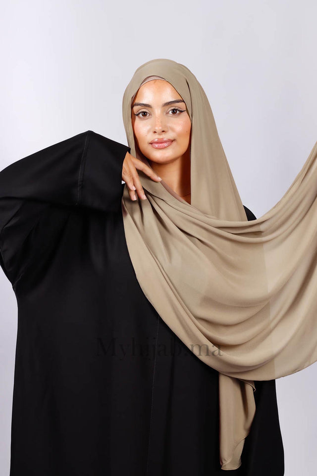 Crepe Bonnet Fermé -  Marron taupe