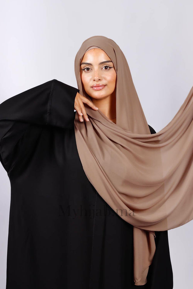 Crepe Bonnet Fermé -  Marron pink