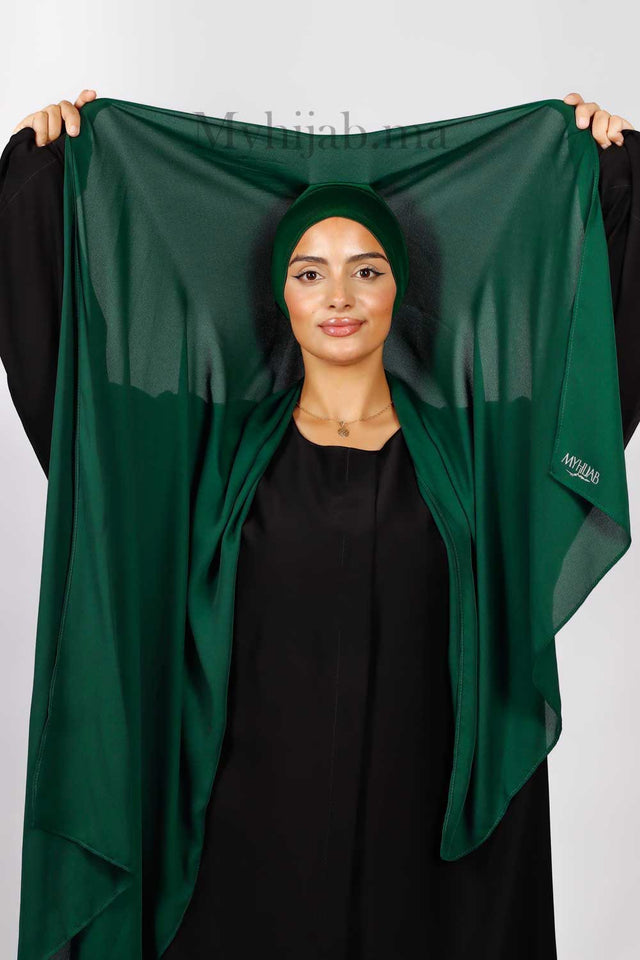 Crepe Bonnet Fermé - Vert roi foncé