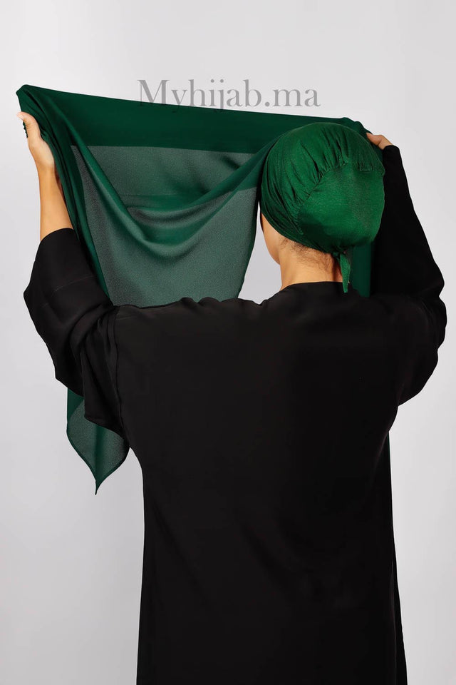 Crepe Bonnet Fermé - Vert roi foncé