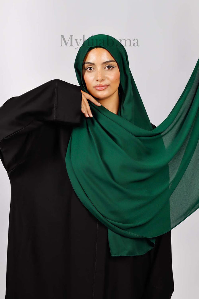 Crepe Bonnet Fermé - Vert roi foncé