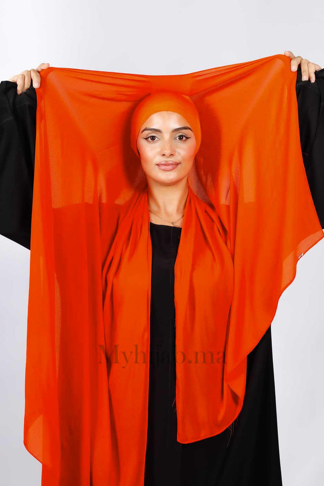 Crepe Bonnet Fermé - Orange