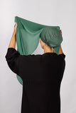 Crepe Bonnet Fermé - Vert Turquoise