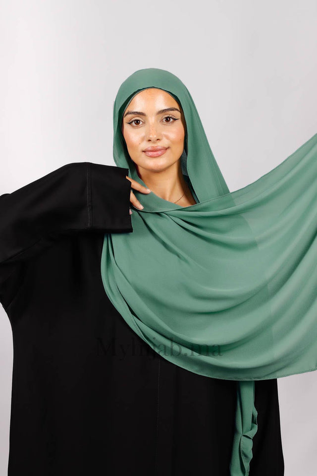 Crepe Bonnet Fermé - Vert Turquoise