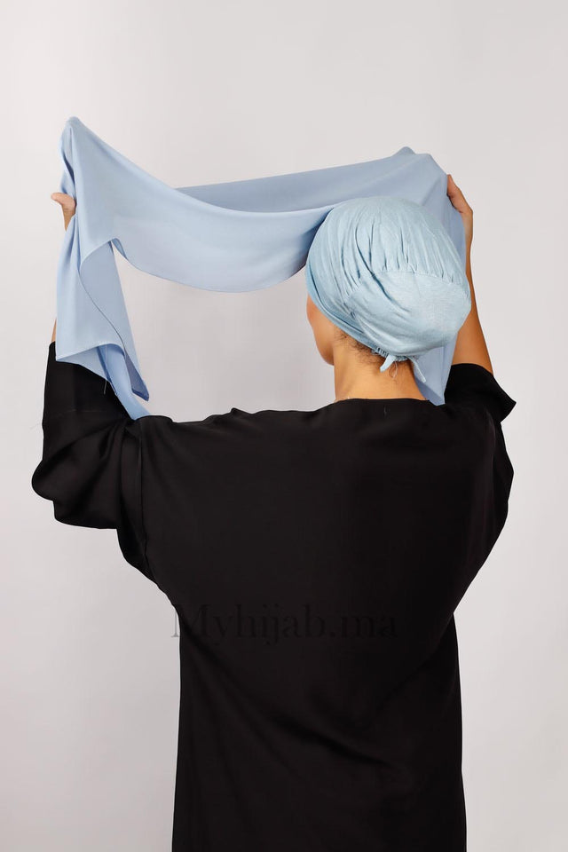 Crepe Bonnet Fermé - Blue pale