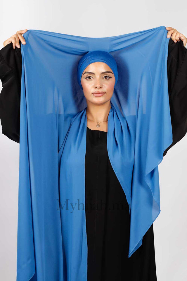 Chale Bonnet Fermé - Bleu