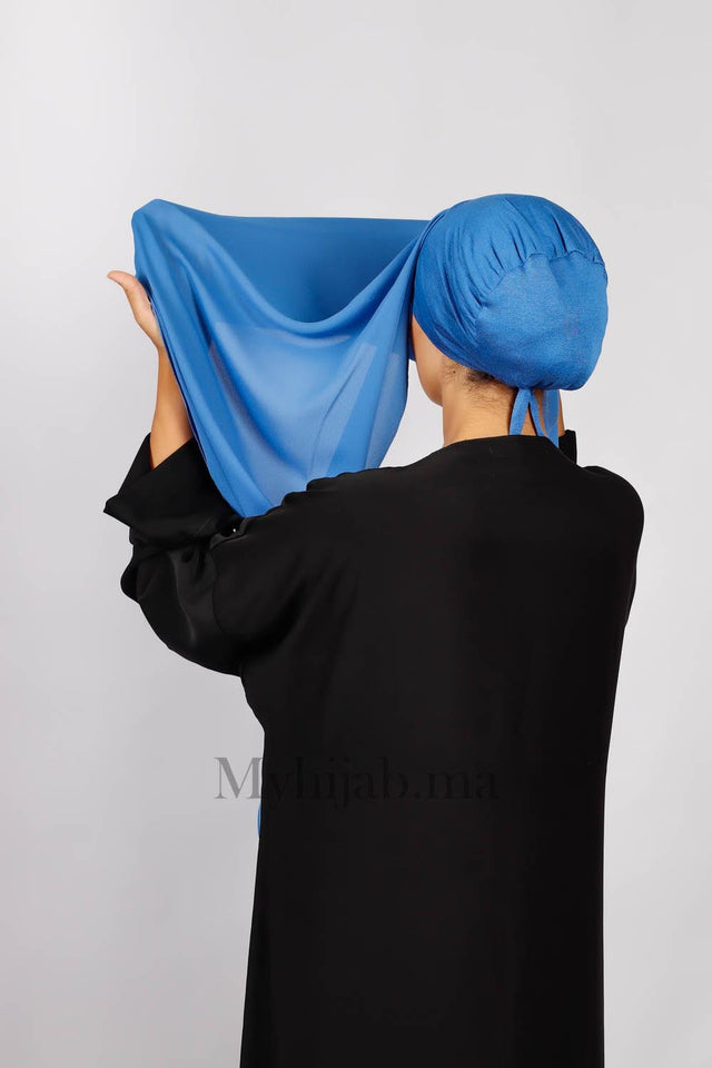 Chale Bonnet Fermé - Bleu