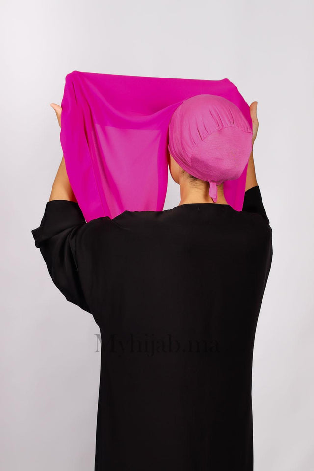 Crepe Bonnet Fermé - Rose fushia