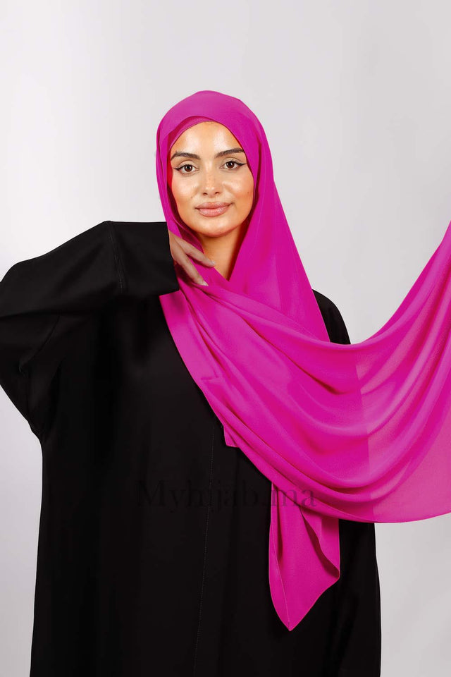 Crepe Bonnet Fermé - Rose fushia