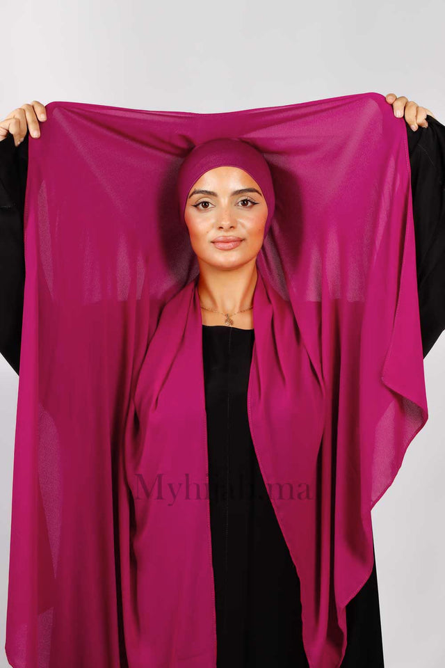 Crepe Bonnet Fermé - Rose indien