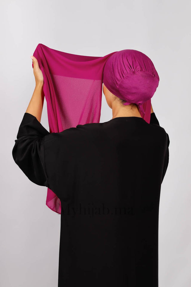Crepe Bonnet Fermé - Rose indien