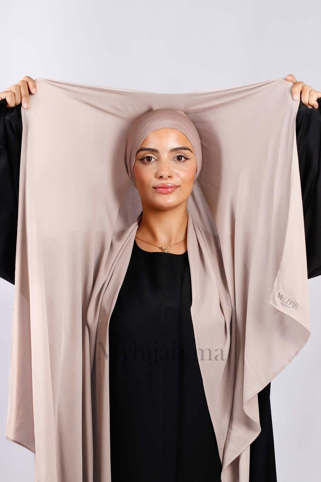 Crepe Bonnet Fermé - Beige gris