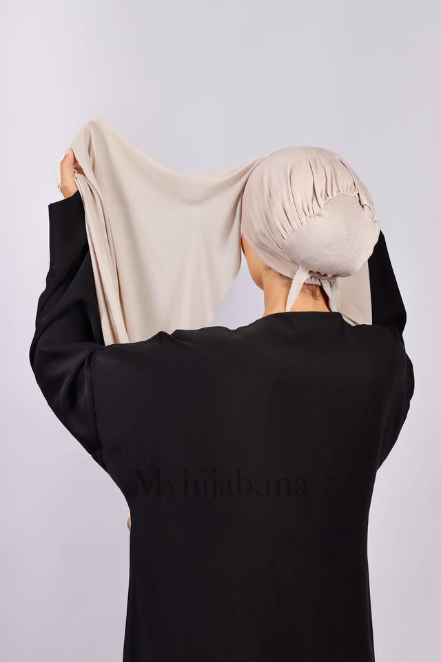 Crepe Bonnet Fermé- Beige milk