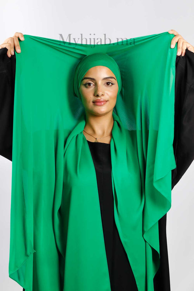 Crepe Bonnet Fermé - Vert gazon