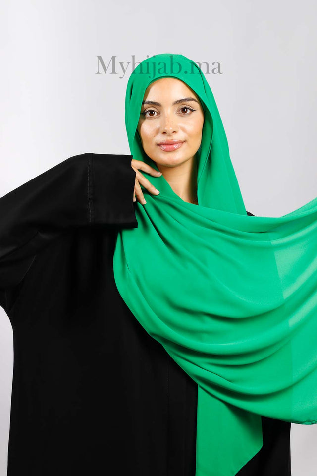 Crepe Bonnet Fermé - Vert gazon