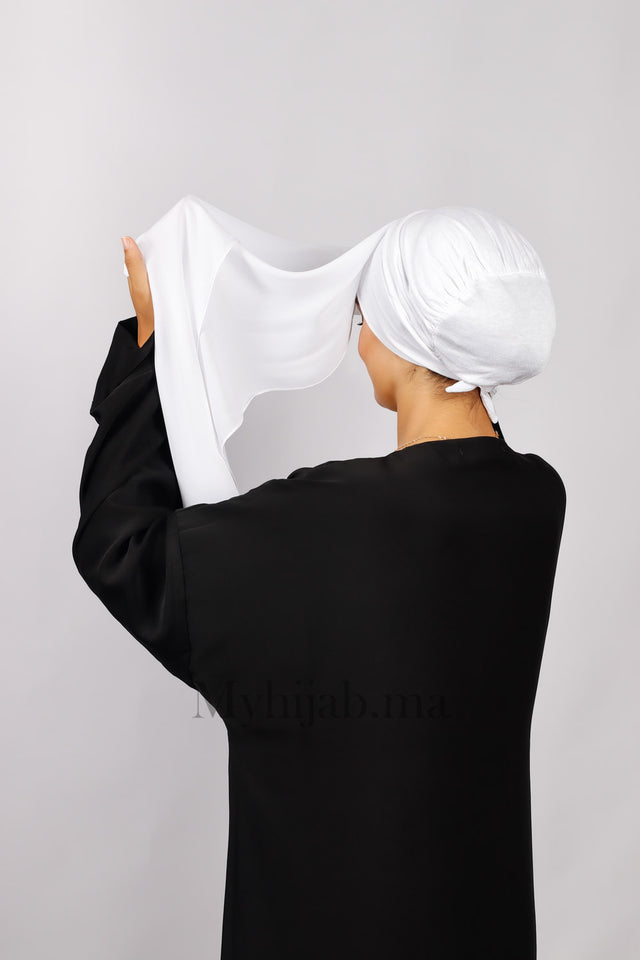 Crepe Bonnet Fermé - Blanche