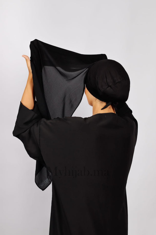 Crepe Bonnet Fermé - Noir