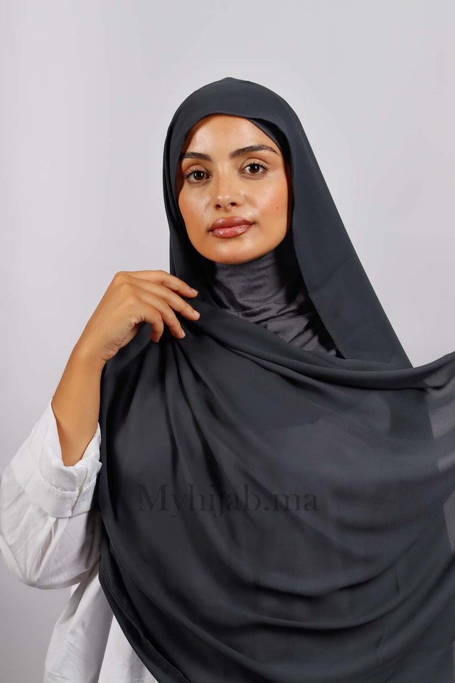 Crepe Bonnet Ninja - Gris foncé