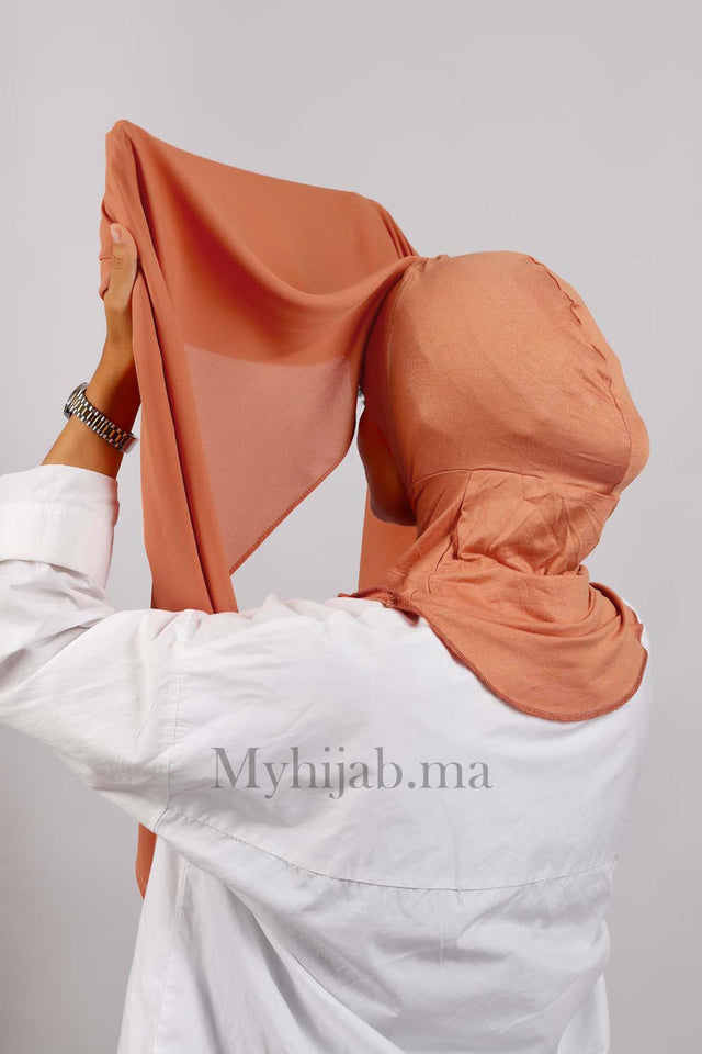 Crepe Bonnet Ninja - Salmon