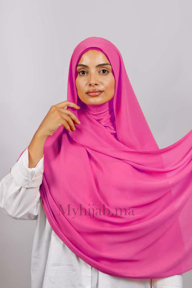 Crepe Bonnet Ninja - Fushia clair