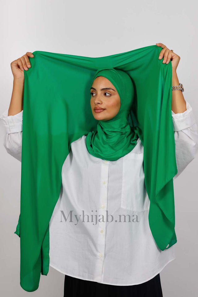 Crepe Bonnet Ninja - Vert gazon