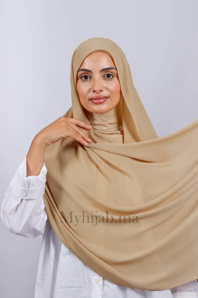 Crepe Bonnet Ninja - Beige foncé