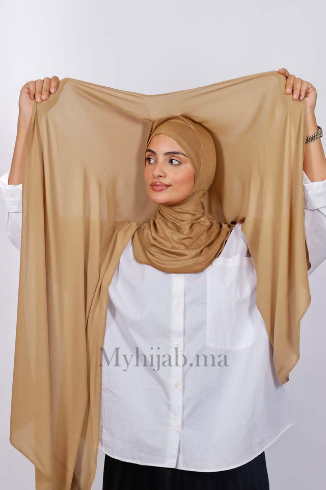 Crepe Bonnet Ninja - Caramel