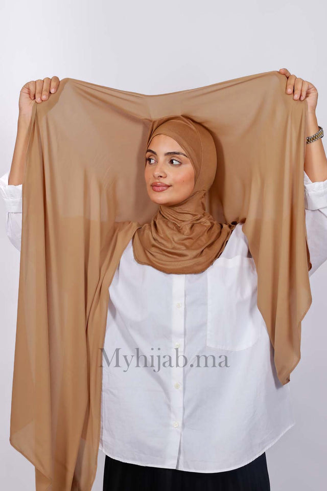 Crepe Bonnet Ninja - marron terre