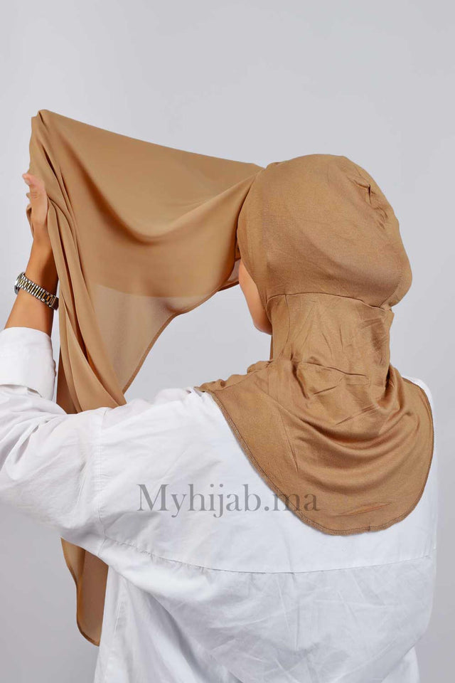 Crepe Bonnet Ninja - marron terre