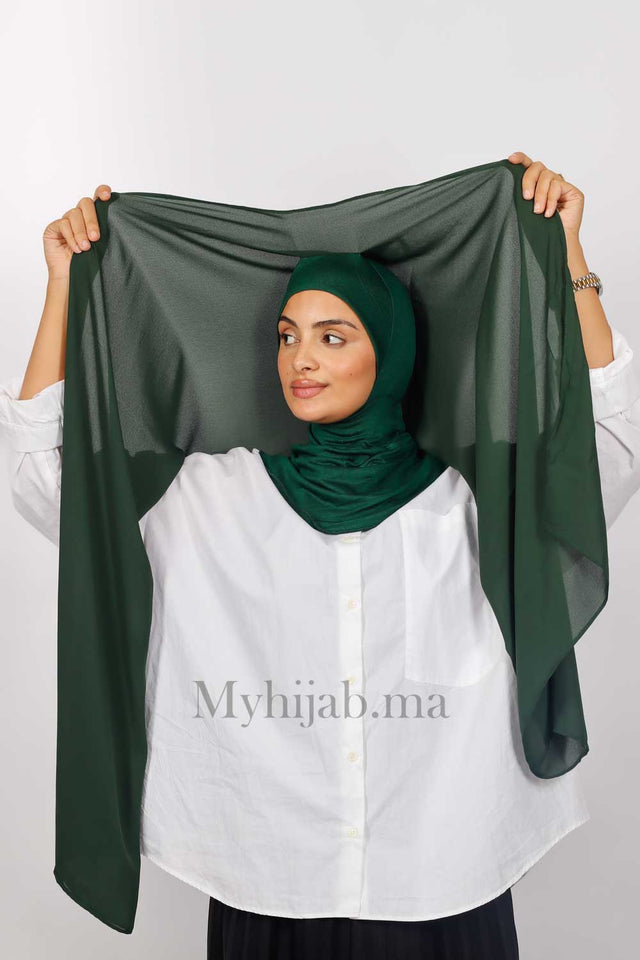 Crepe Bonnet Ninja - Vert foncé