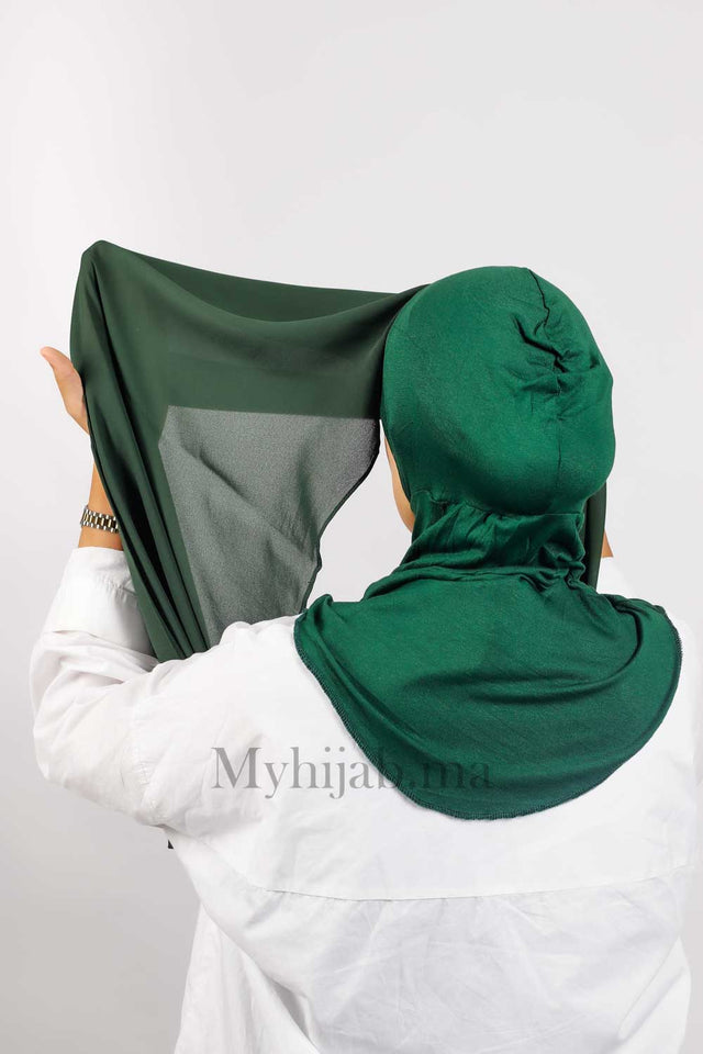 Crepe Bonnet Ninja - Vert foncé