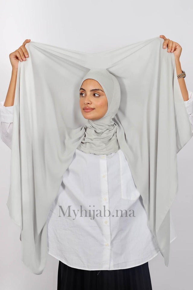 Crepe Bonnet Ninja - Gris clair