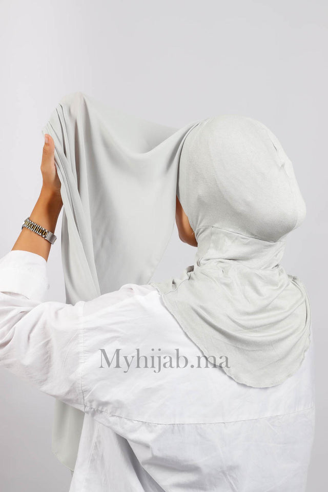 Crepe Bonnet Ninja - Gris clair