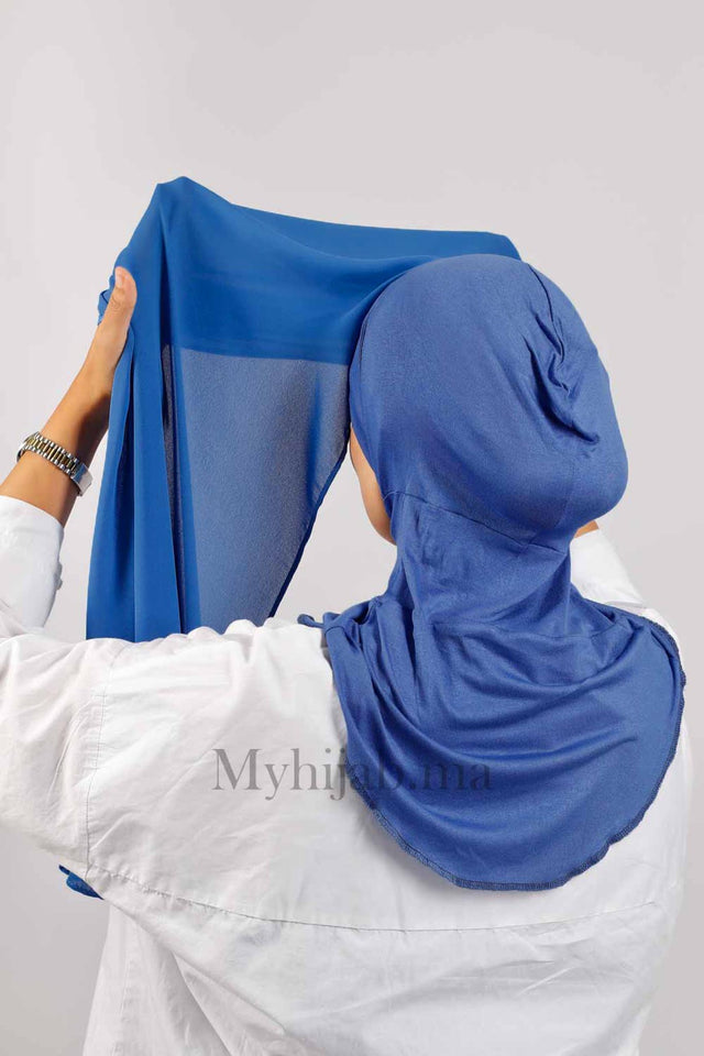 Crepe Bonnet Ninja - Bleu