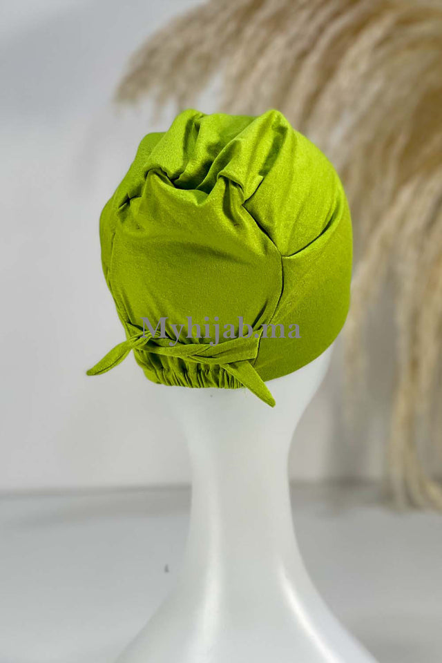 bonnet sous hijab - pistache