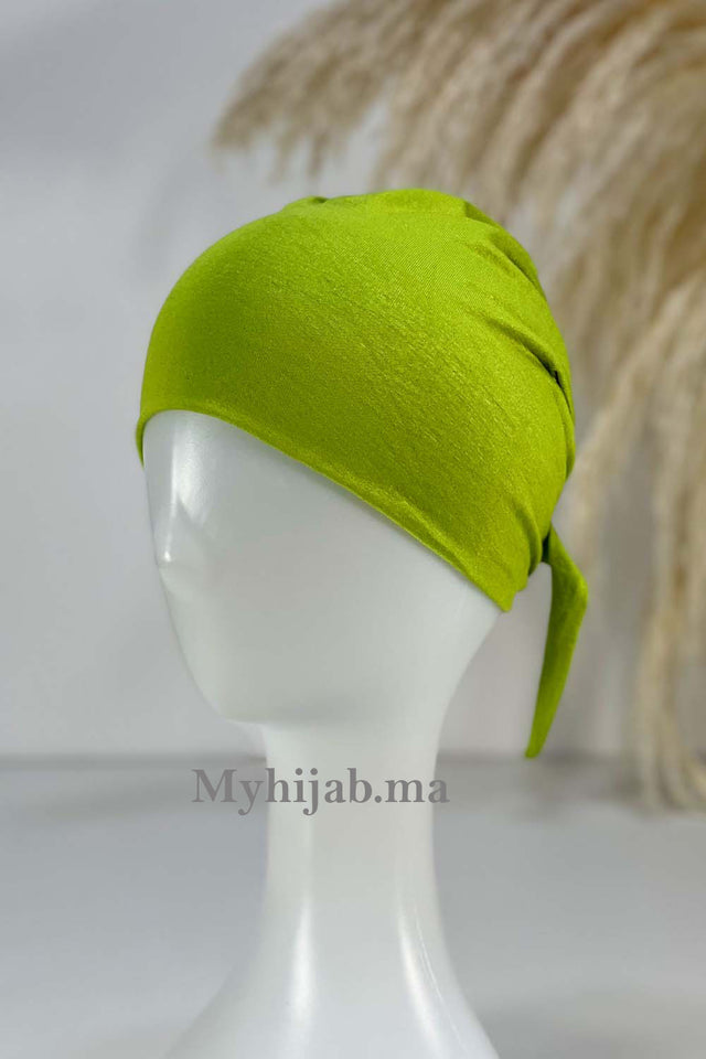 bonnet sous hijab - pistache