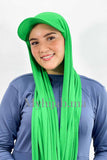 Châle Casquette - vert roi