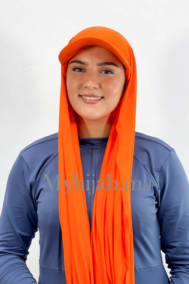 Châle Casquette - Orange