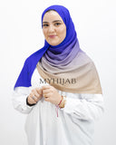 Châle Dégradé en Crêpe De Soie