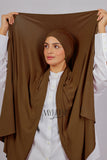 Lycra Bonnet Jasmine - Marron Clair